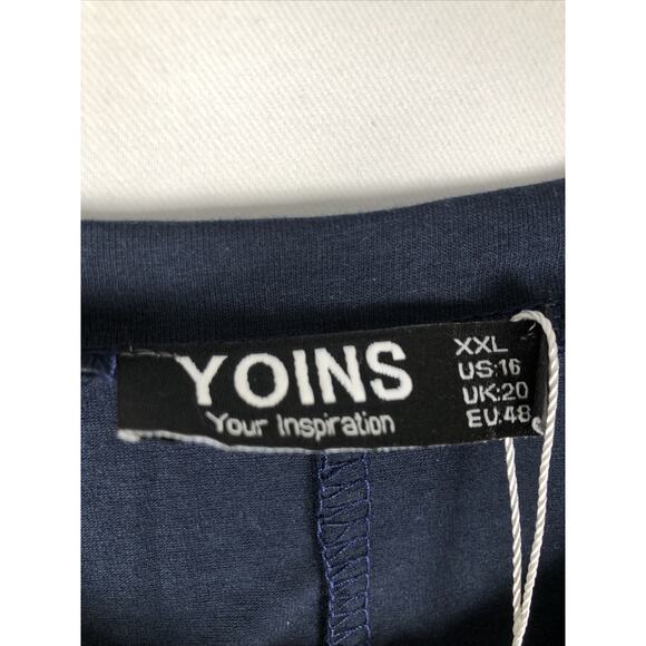 Yoins Yours Inspiration open shoulder with gold sequin striped Longsleeves - Picture 3 of 10